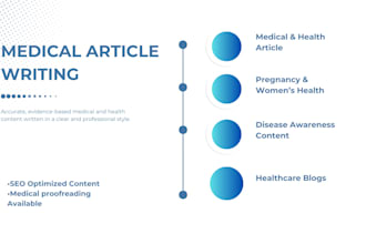 write accurate medical and health articles as a dpt