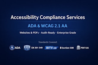 do complete ada wcag 2 1 aa accessibility compliance website pdfs