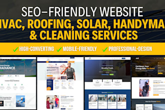 create high converting hvac, solar, handyman, cleaning, plumber, roofing website