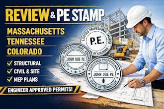 review, pe stamp mep civil and structural engineer plan for massachusetts tn co