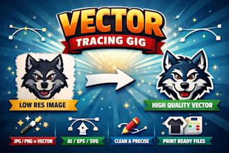 vectorize or convert to vector logo, image, sketch ai,svg