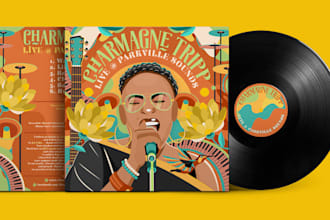design a custom vinyl record cover