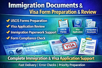 immigration documents and review visa forms affidavit writing cover letter