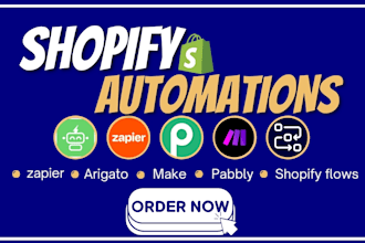 setup shopify workflow automation arigato react shopifyflow pabbly zapier make