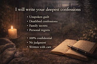 write the words and confessions you cant say
