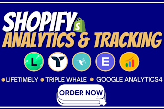 setup shopify analytics and tracking google analytics4 triple whale lifetimely