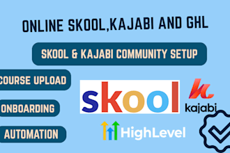 setup ghl kajabi course mighty networks do skool community setup and manager