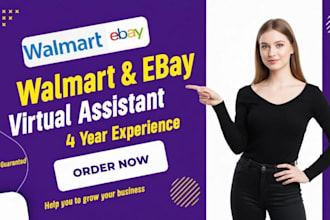 manage your amazon, walmart, and ebay as virtual assistant for store management