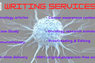write accurate oncology articles, blogs and research content