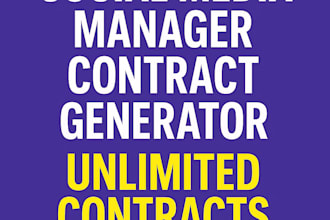 give you a social media manager contract generator