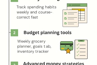 create a custom budget plan or a simple budget template