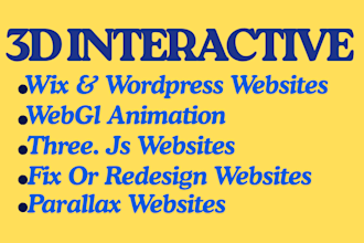 build stunning 3d interactive website with animations and parallax scrolling