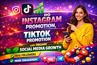 grow and manage tiktok instagram page for organic followers tiktok marketing