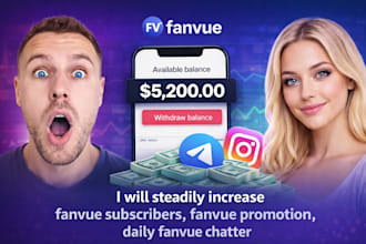 run fanvue ads, get instant fanvue subscribers, fanvue promotion, fanvue chatter