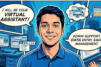 be your professional virtual assistant for data entry scheduling and emails