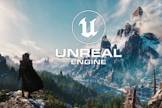 create unreal engine game blueprints, unreal engine gameplay and UI programming