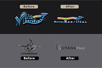 redraw logo, vector tracing in adobe illustrator