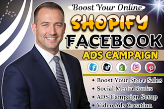setup and manage shopify facebook ads, meta ads manager, tik tok ads expert