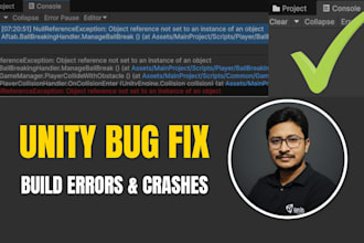 fix unity android and ios build errors, crashes, and gradle