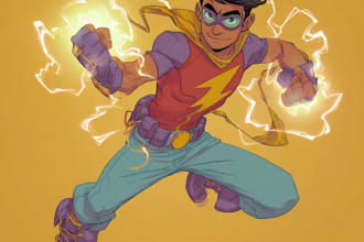 cartoon character superhero comic book