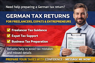 prepare german tax returns for freelancers, expats and entrepreneurs