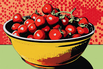 food pop art of your food pop art