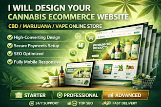 design vape, cbd, cannabis ecommerce ecommerce marijuana website