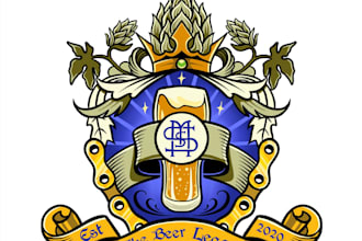 do modern wonderful unique crest logo