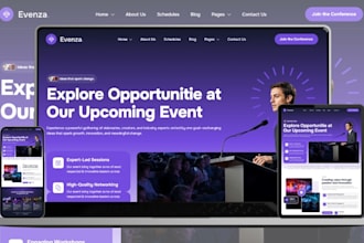 create event management website, conference, life coaching consulting website