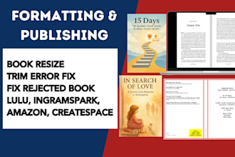 fix errors in kdp trivia book, amazon cover design