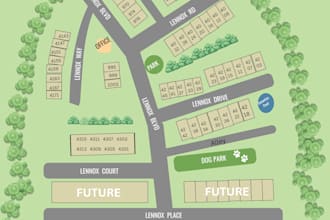 design a professional subdivision or lot map or site plan