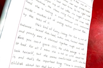write anything with my clear and beautiful handwriting