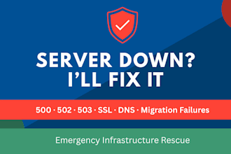 fix your broken server hosting or site down emergency