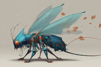 make unique fantasy creatures concept and illustration
