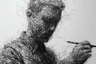 create unique and expressive scribble art