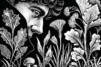 do linocut or woodcut illustrations