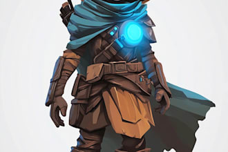 draw 2d game character or 2d game character