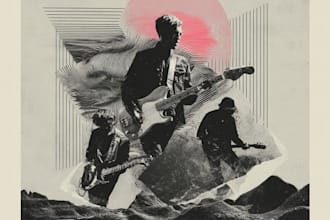 do excellent post punk, rock, indie music album cover art