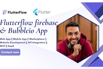 develop flutterflow app flutterflow firebase mobile app bubble io web app