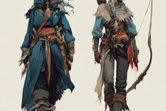 dnd character art and dnd character art