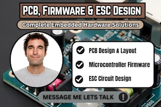 electronic pcb firmware, esc pcb, circuit schematic, microcontroller gerber file