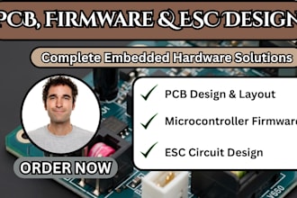 electronic pcb firmware, esc pcb, circuit schematic, microcontroller gerber file