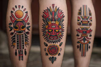 create awesome old school tattoo style design