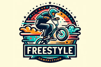 create high quality and beautiful bike racing logo design