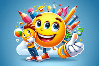 make different cartoonist mascot logo for your company