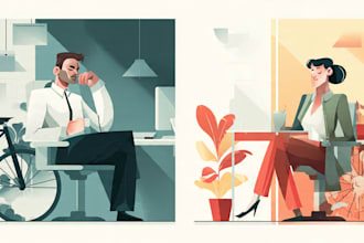 design flat vector illustrations