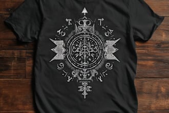create modern and eyecatching typography tshirt designs