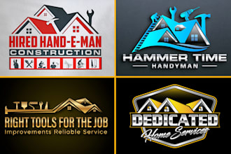 outstanding roofing, handyman, home repair, remodeling logo