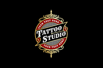 create professional and specially tattoo shop logo design