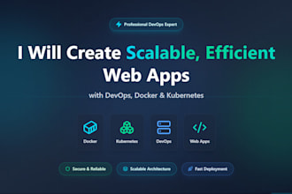 create scalable web application with devops, kubernetes